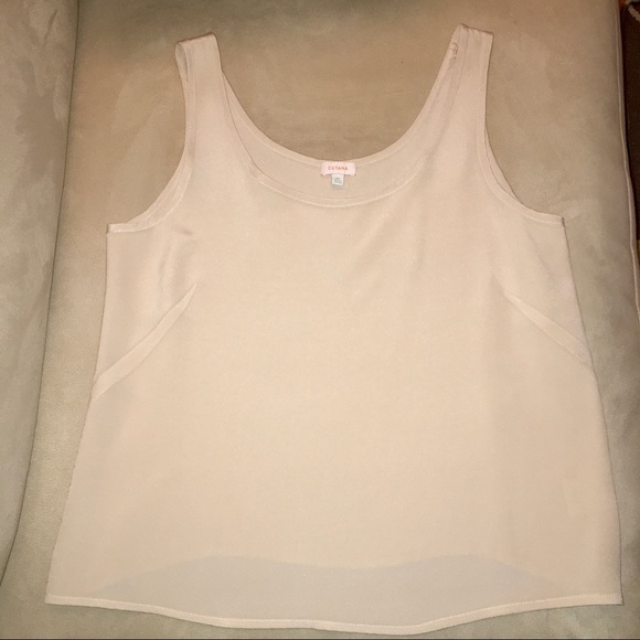 CUYANA 3-Ply Silk Scoop Tank Blouse - Picture 4 of 8